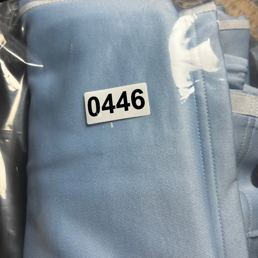 Old Navy Kids Blue High Rise Straight Full Length Track Pants Size M Side Stripe